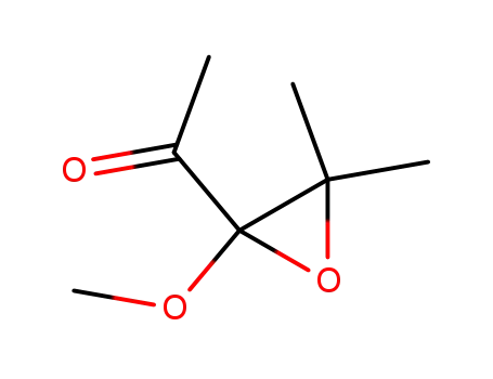 Molecular Structure of 141080-99-1 (Ethanone, 1-(2-methoxy-3,3-dimethyloxiranyl)- (9CI))