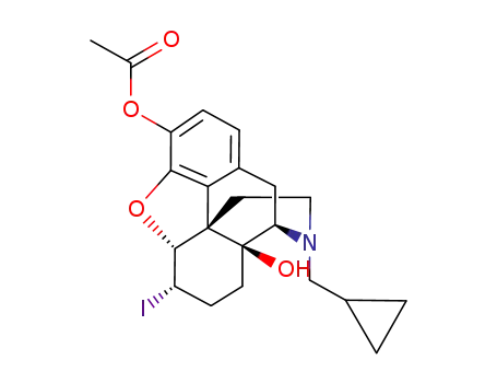3-acetoxy-6α-iodo-14-hydroxy-17-(cyclopropylmethyl)-4,5α-epoxymorphinan