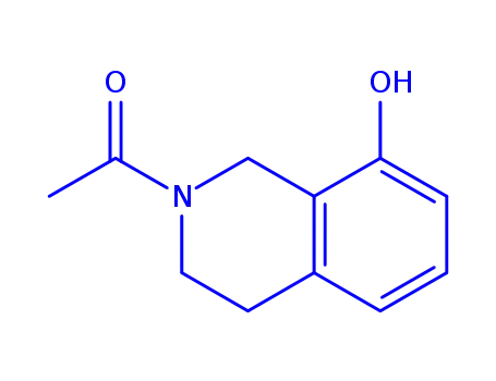 Molecular Structure of 140865-97-0 (1-(8-hydroxy-3,4-dihydroisoquinolin-2(1H)-yl)ethanone)