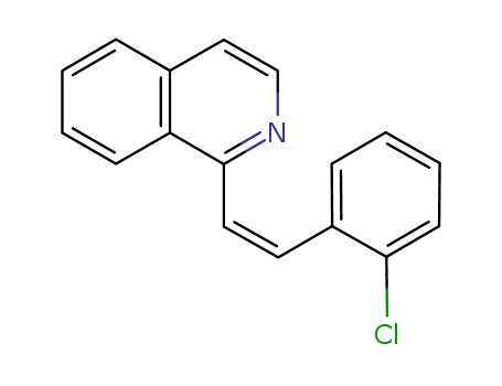 Isoquinoline,1-[2-(2-chlorophenyl)ethenyl]- cas  14174-76-6