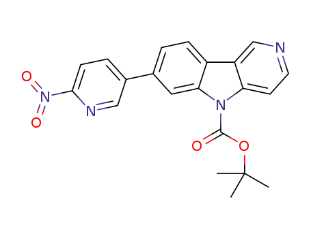 tert-butyl 7-(6-nitropyridin-3-yl)-5H-pyrido[4,3-b]indole-5-carboxylate