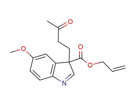 (±)-allyl 5-methoxy-3-(3-oxobutyl)-3H-indole-3-carboxylate