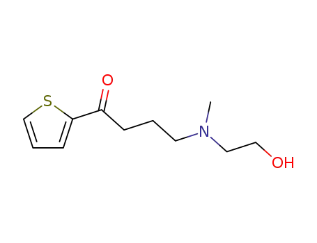 Molecular Structure of 141809-41-8 (4-[(2-hydroxyethyl)(methyl)amino]-1-thiophen-2-ylbutan-1-one)