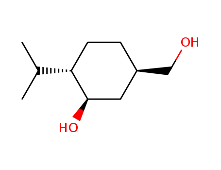 Molecular Structure of 155348-04-2 (Cyclohexanemethanol, 3-hydroxy-4-(1-methylethyl)-, [1R-(1alpha,3ba,4ba)]- (9CI))