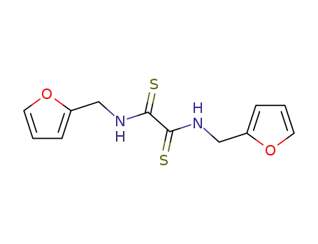 Molecular Structure of 14118-10-6 (N,N'-Bis(2-furanylmethyl)ethanebisthioamide)