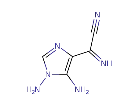 Molecular Structure of 141563-07-7 (1H-Imidazole-4-acetonitrile,1,5-diamino-alpha-imino-(9CI))