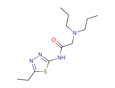 Molecular Structure of 132304-31-5 (N-(5-ethyl-1,3,4-thiadiazol-2-yl)-N~2~,N~2~-dipropylglycinamide)