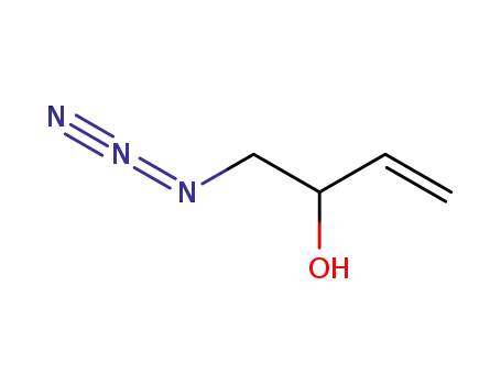 Molecular Structure of 1254120-10-9 (1-azido-but-3-en-2-ol)