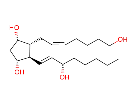Molecular Structure of 13261-27-3 (1,9ALPHA, 11ALPHA, 15S-TETRAHYDROXYPROSTA-5Z, 13E-DIENE)