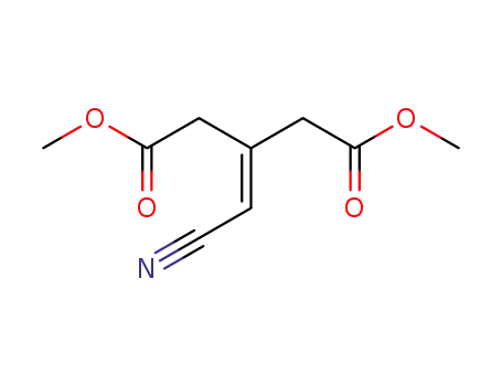 Molecular Structure of 1709-25-7 (3-(cyanomethylene)glutaric acid dimethyl ester)