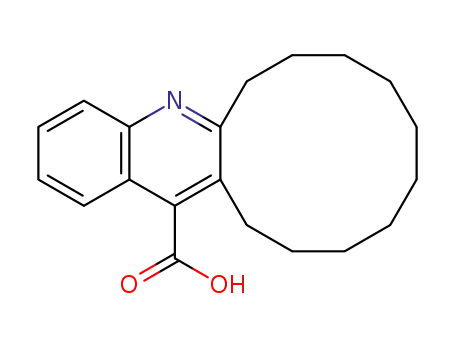 Molecular Structure of 13225-91-7 (6,7,8,9,10,11,12,13,14,15-DECAHYDRO-5-AZA-CYCLO-DODECA[B]NAPHTHALENE-16-CARBOXYLIC ACID)