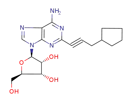 2-(3-시클로펜틸-1-프로핀-1-일)아데노신