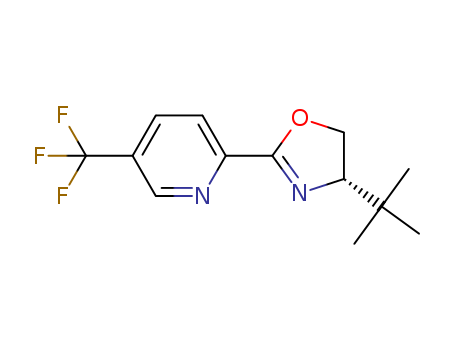 2-[(4S)-4-tert-Butyl-4,5-dihydro-2-oxazolyl]-5-(trifluoromethyl)pyridine, 98%, (99% ee)