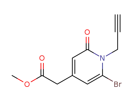 메틸 6-브로모-1,2-디하이드로-2-옥소-1-(2-프로피닐)-4-피리딘아세테이트(85:15% 브로모:클로로 유도체)