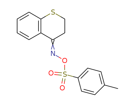 4H-1-Benzothiopyran-4-one,2,3-dihydro-, O-[(4-methylphenyl)sulfonyl]oxime cas  14106-16-2