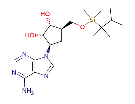 (1R,2S,3R,4R)-3-(6-Aminopurin-9-yl)-5-(dimethylthexylsilyloxymethyl)cyclopentane-1,2-diol