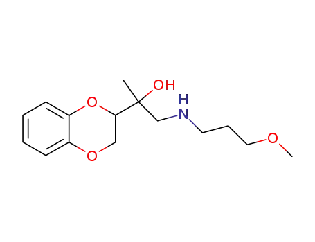 Molecular Structure of 14091-01-1 (α-[[(3-Methoxypropyl)amino]methyl]-α-methyl-1,4-benzodioxane-2-methanol)