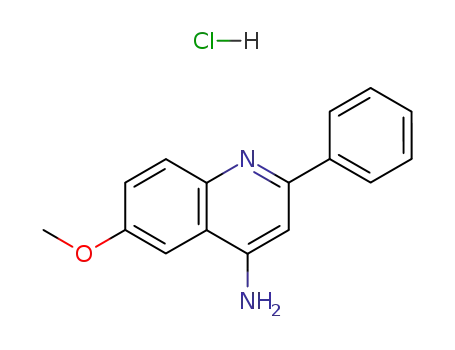 Molecular Structure of 132346-95-3 (4-AMINO-6-METHOXY-2-PHENYLQUINOLINE HYDROCHLORIDE)