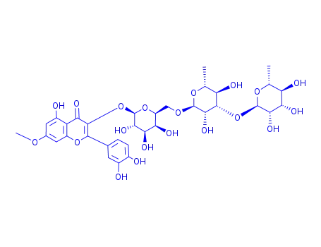 Molecular Structure of 1324-63-6 (Xanthorhamnin)