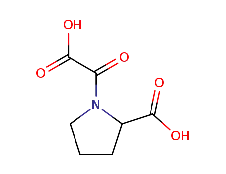 Molecular Structure of 141724-22-3 (1-Pyrrolidineacetic  acid,  2-carboxy--alpha--oxo-)