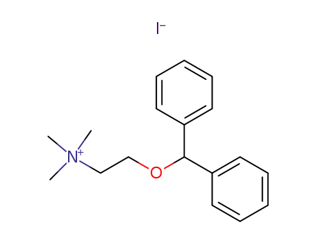 Molecular Structure of 14177-81-2 (2-(diphenylmethoxy)-N,N,N-trimethylethanaminium iodide)