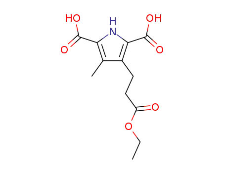 2,5-dicarboxy-3-methyl-1H-pyrrole-4-propanoic acid ethyl ester