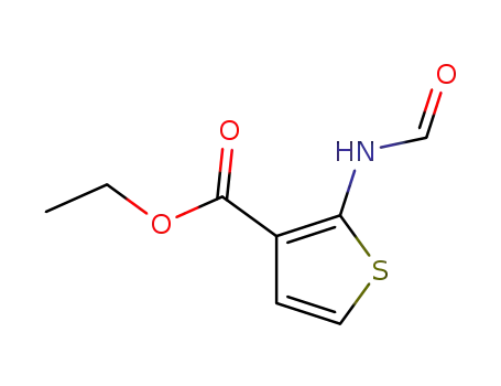 3-티오펜카르복실산,2-(포르밀아미노)-,에틸에스테르(9CI)