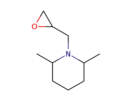 Molecular Structure of 141620-42-0 (2,6-dimethyl-1-(oxiran-2-ylmethyl)piperidine)
