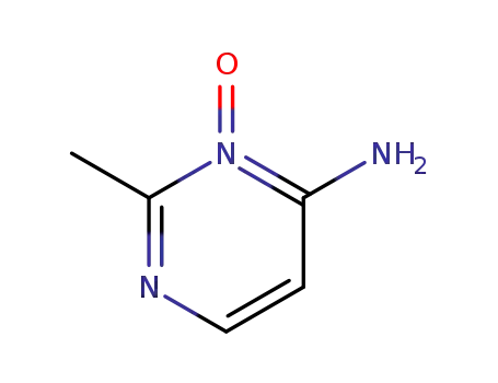 Molecular Structure of 141074-56-8 (4-Pyrimidinamine, 2-methyl-, 3-oxide (9CI))