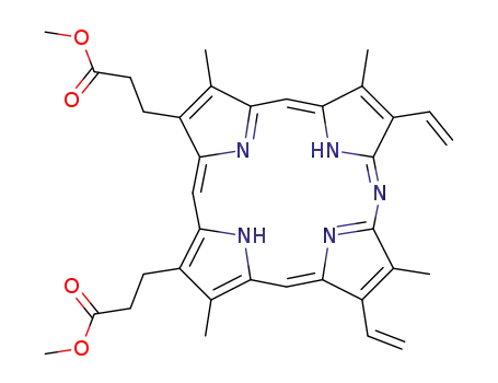 Molecular Structure of 141622-84-6 (5-azaprotoporphyrin dimethyl ester)