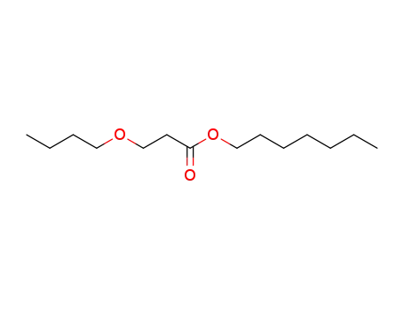 Molecular Structure of 14144-51-5 (propanoic acid, 3-butoxy-, heptyl ester)