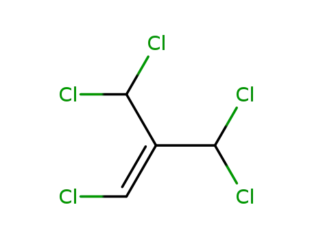 Molecular Structure of 14129-82-9 (1,3,3-trichloro-2-(dichloromethyl)prop-1-ene)