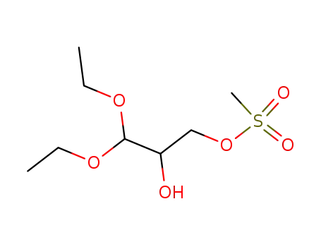 Molecular Structure of 241480-14-8 ((+/-)-glyceraldehyde diethyl acetal 3-O-mesylate)