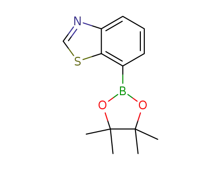 Molecular Structure of 1326714-48-0 (7-(4,4,5,5-tetramethyl-1,3,2-dioxaborolan-2-yl)benzo[d]thiazole)