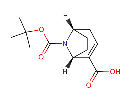 (1R,5S)-8-<(1,1-dimethylethoxy)carbonyl>-8-azabicyclo<3.2.1>octa-2-ene-2-carboxylic acid