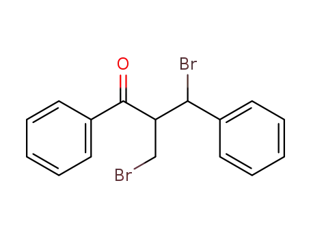 Molecular Structure of 14181-93-2 (3-bromo-2-(bromomethyl)-1,3-diphenylpropan-1-one)