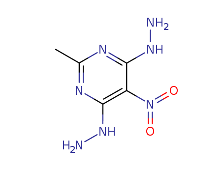 Pyrimidine,4,6-dihydrazinyl-2-methyl-5-nitro- cas  14080-33-2