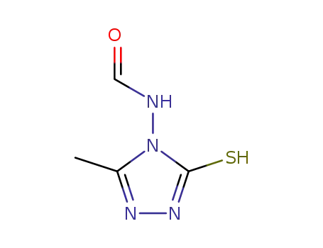 Molecular Structure of 13228-79-0 (N-(3-methyl-5-thioxo-1,5-dihydro-4H-1,2,4-triazol-4-yl)formamide)