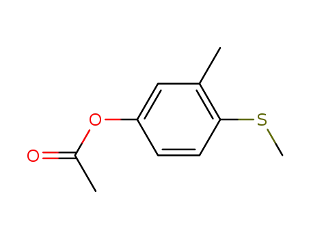 Molecular Structure of 14143-27-2 (3-methyl-4-(methylsulfanyl)phenyl acetate)