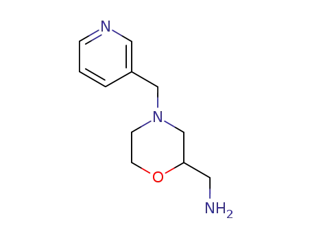 Molecular Structure of 141815-43-2 (C-(4-PYRIDIN-3-YLMETHYL-MORPHOLIN-2-YL)-METHYLAMINE TRIHYDROCHLORIDE)