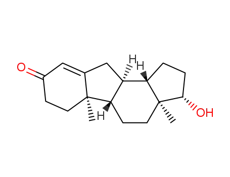 Molecular Structure of 14099-19-5 ((3S,3aS,5aS,5bR,10aR,10bS)-3-hydroxy-3a,5b-dimethyl-2,3,3a,4,5,5a,5b,6,7,10,10a,10b-dodecahydrocyclopenta[a]fluoren-8(1H)-one)