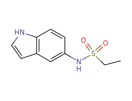 Molecular Structure of 141101-59-9 (5-ethanesulfonylamino-1H-indole)