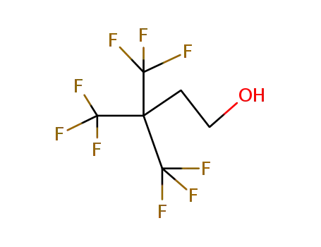 Molecular Structure of 14115-49-2 (4,4,4-trifluoro-3,3-bis(trifluoromethyl)butan-1-ol)