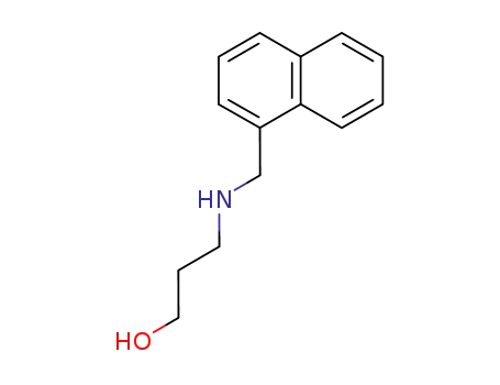 Molecular Structure of 14131-11-4 (3-[(naphthalen-1-ylmethyl)amino]propan-1-ol)