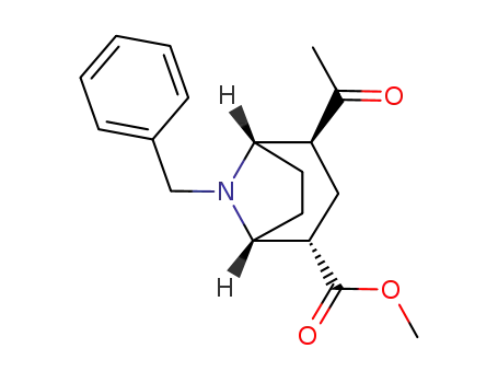 (1R,2S,4S,5S)-4-acetyl-8-benzyl-2-(methoxycarbonyl)-8-azabicyclo<3.2.1>octane