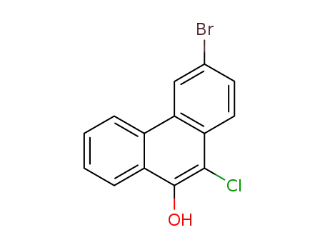 Molecular Structure of 860768-14-5 (3-bromo-10-chloro-[9]phenanthrol)