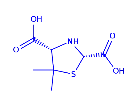 Molecular Structure of 142185-31-7 (5,5-dimethylthiazolidine-2,4-dicarboxylic acid)