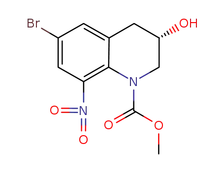 methyl (3S)-6-bromo-3-hydroxy-8-nitro-3,4-dihydroquinoline-1(2H)-carboxylate