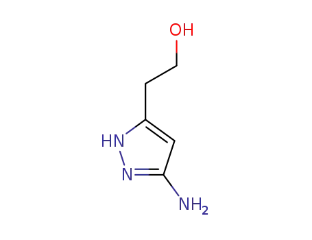 Molecular Structure of 1425931-98-1 (2-(3-amino-1H-pyrazol-5-yl)ethanol)