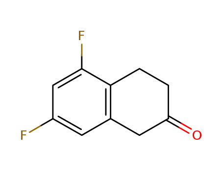 Molecular Structure of 172366-38-0 (5,7-Difluoro-2-tetralone)